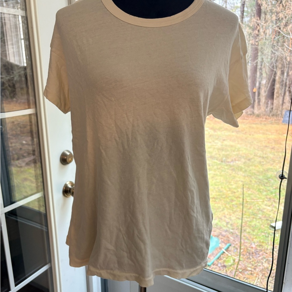 The Great Women's Tee in Cream